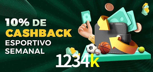 10% de bônus de cashback na 1234k